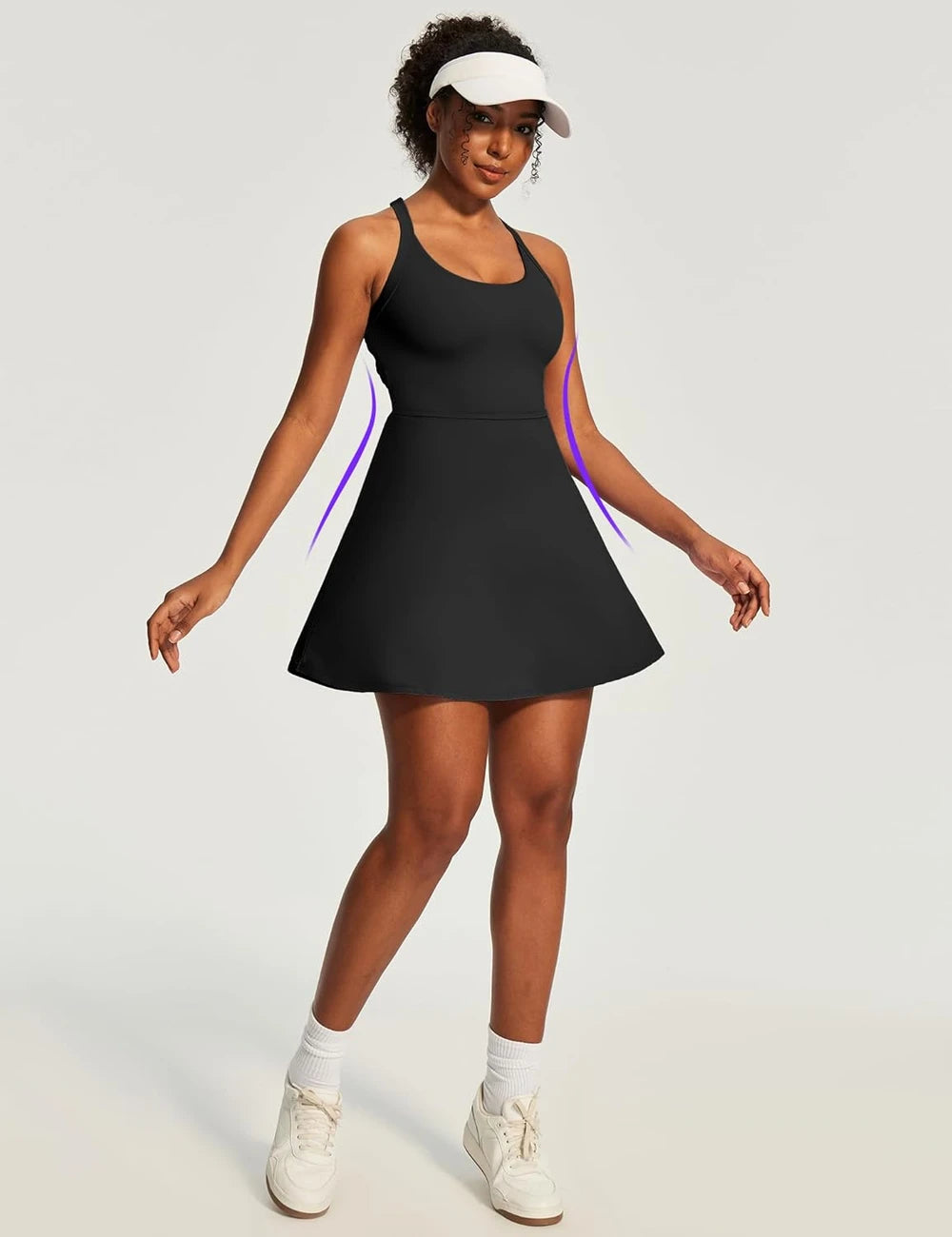 Heathyoga Tennis Dress with Shorts
