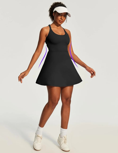 Heathyoga Tennis Dress with Shorts