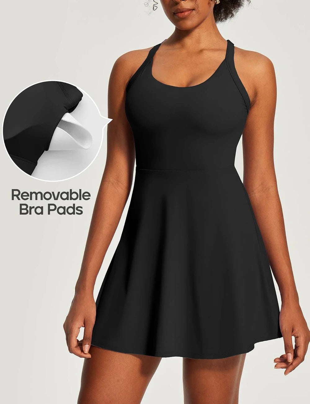 Heathyoga Tennis Dress with Shorts